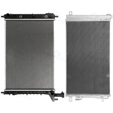 Aluminum A/C Radiator & AC Condenser Kit for Buick Enclave Chevrolet Travers GMC