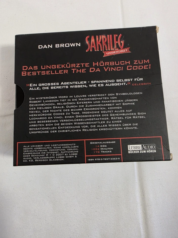 Hörbuch | Dan Brown - Sakrileg (ungekürzt) | gelesen von Wolfgang Pampel - Bild 2 von 4