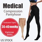 30-40mmHg Compression Pantyhose Stockings for Swelling Varicose Veins Women Hose