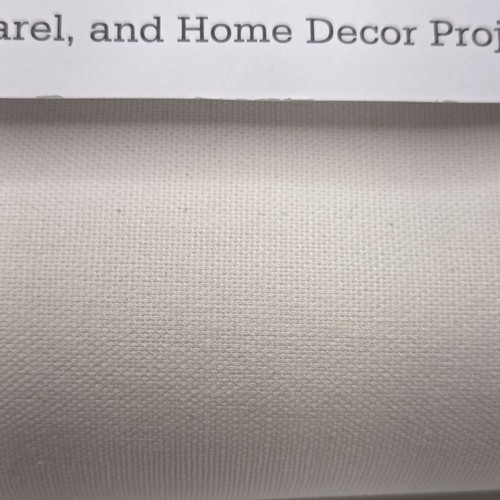 Waverly Inspirations 100% Cotton Duck Pre Cut Fabric Solid White 2 Yds 72x45 New - Picture 3 of 7