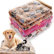 Soft Pet Blanket Coral Fleece Dog Cat Bed Mat Warm Washable Cushion USA