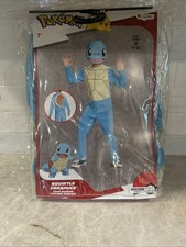 Pokemon Squirtle Child Medium 7-8 Disguise Halloween Costume  Mask Cosplay New