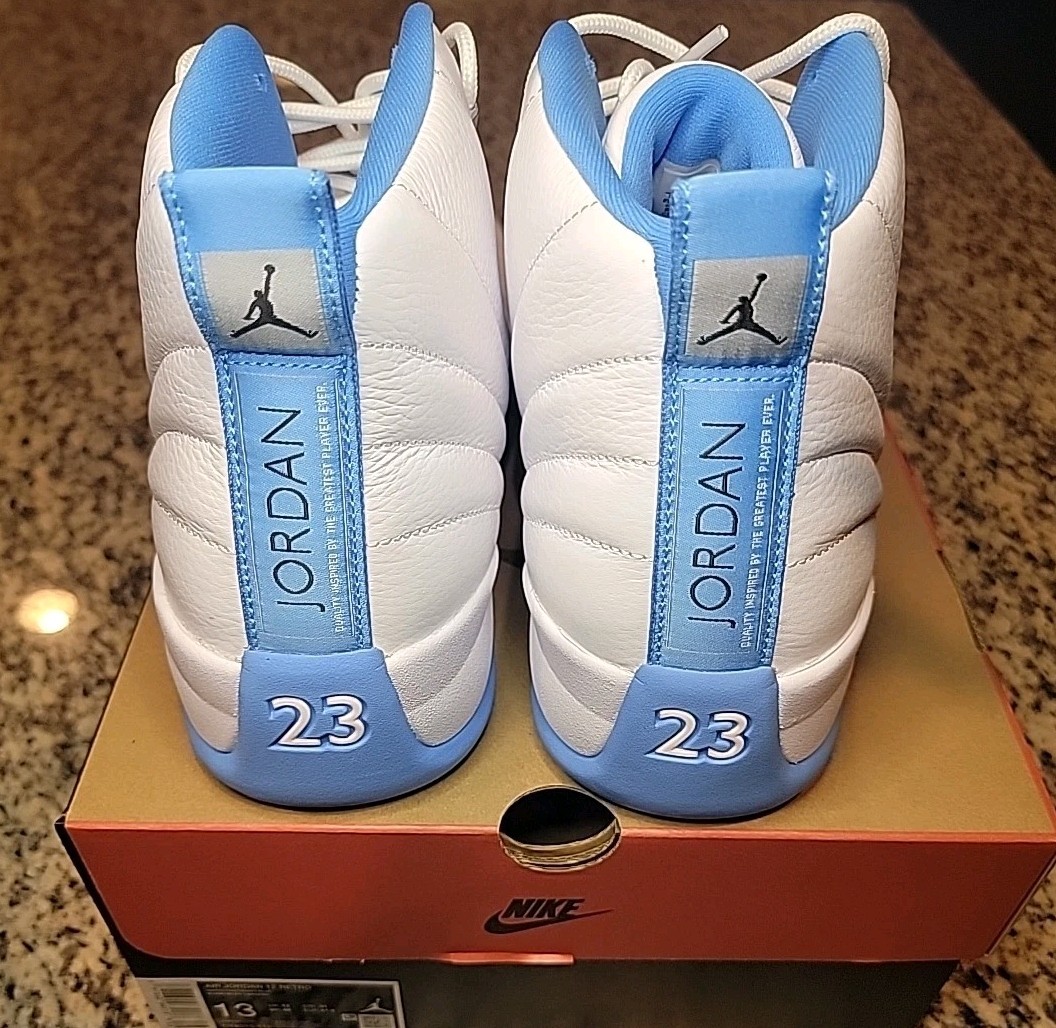 jordan 12 white and carolina blue