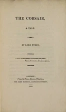 George Gordon Byron, Lord / The corsair a tale 1st Edition 1814 Poetry