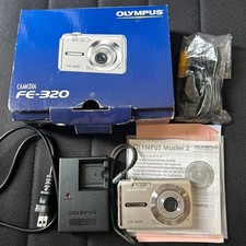 OLYMPUS CAMEDIA FE-320 Compact Digital Camera 8MP 3x Zoom Silver