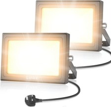 Linke 60W LED Floodlight Outdoor, 5200LM Work Lights Plug in, IP66 Waterproof L