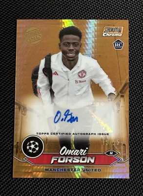 Topps Stadium Club Chrome 2023-24 Omari Forson Rookie Auto /25 Members Only  