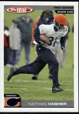 Nathan Vasher 2004 Topps Total First Edition Chicago Bears Rookie #381