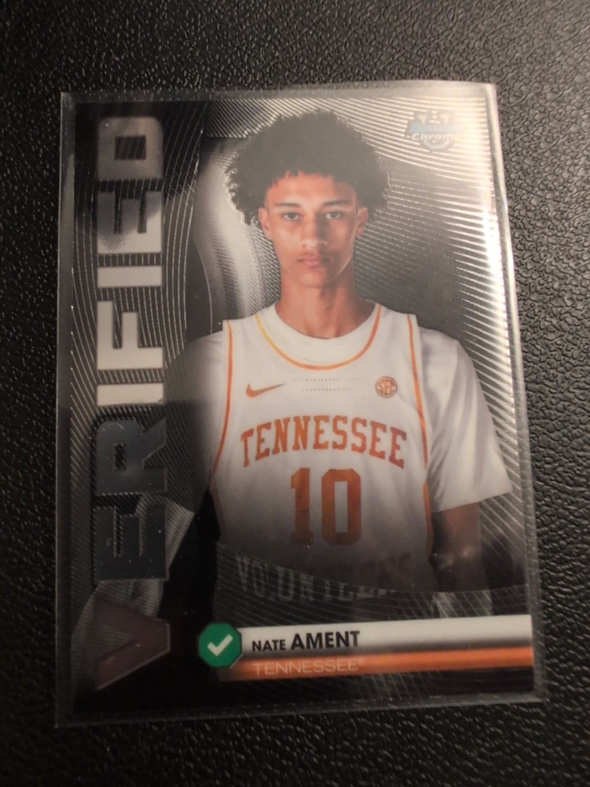 Nate Ament 2025-26 Topps Bowman Basketball Verified Insert #BV-10 -Tennessee