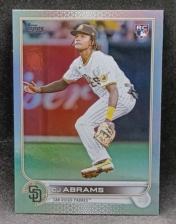 2022 Topps Update Series #US34 C.J. Abrams Rainbow Foil RC