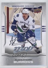 2014-15 Upper Deck MVP Silver Script Alexandre Burrows #180 0a4