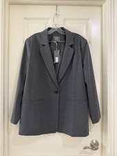 Worthington women grey blazer size XL NEW WITH TAG