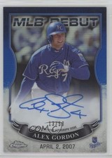2016 Topps Chrome MLB Debut Blue Refractor 13/50 Alex Gordon #MLBA-ALG Auto