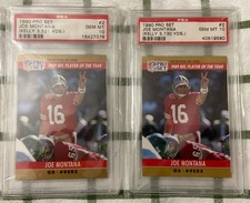 1990 Pro Set Joe Montana #2 PSA 10 💎 (Kelly 3521 & 3130 Yards) Rare Combo