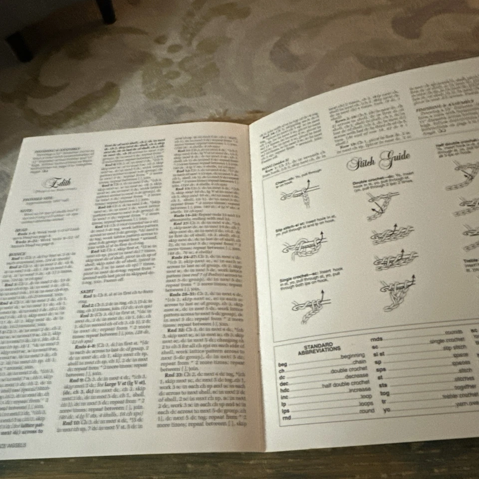 Crochet Sweet Elegance Angels Pattern Annie's Attic 1995 - Image 3 of 3