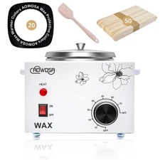 Professional Waxing Kit Wax Warmer Single Pot Wax Heater Machine for Hair Rem...