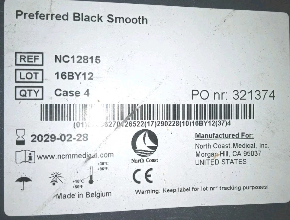 North Coast Medical Preferred Black Smooth thermoplastic splinting material - Image 2 of 2