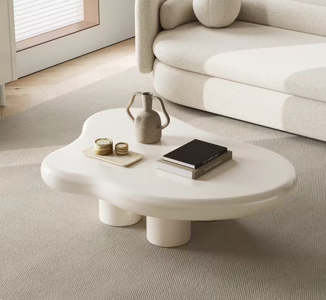 Table basse bois nuage finition premium pour intérieur contemporain