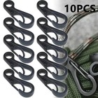 10Pcs mini CARABINER CLIPS Clip Keyring SNAP HOOKS 25mm BLACK, GREY, SILVER