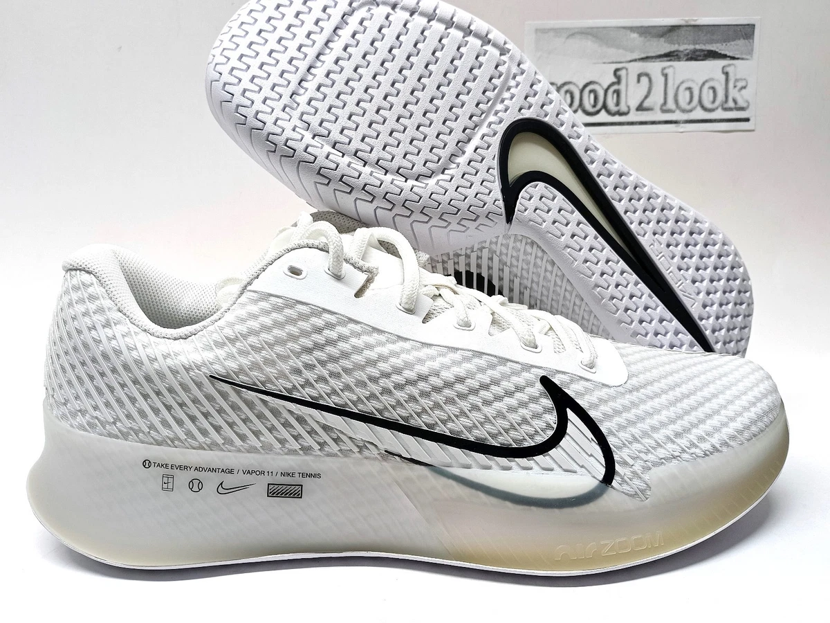 Las mejores ofertas en NikeCourt Air Zoom Vapor 11 HC White Black