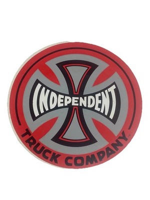 VINTAGE Independent Skateboard Truck Co Red Cross 4 inch LARGE STICKER LOGO