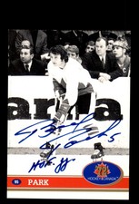 Signed Hockey Card Auto Brad Park 1991-92 Future Trends Canada ’72 #95 Canada
