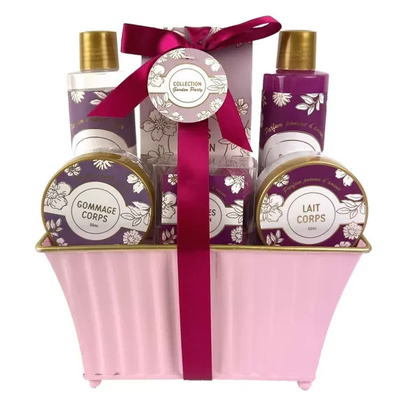 Lot de 2 coffrets de bain Baignoire Garden Party contre le stress