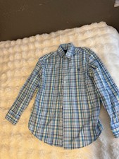 Preowned , Lauren By Ralph Lauren Button Down Long Sleeve Shirt ,Boys Size 14