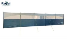 2 X Royal 7.5 Metre Wind Break in light blue