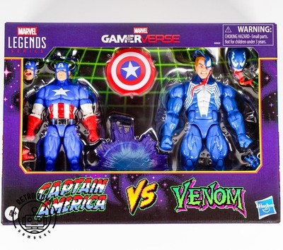 CAPTAIN AMERICA VS VENOM Marvel Legends Series GamerVerse Figur 2-Pack Comic