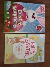 Brand New 2-Book Easter Bundle: Storybook Coloring Book w/ 250 Stickers