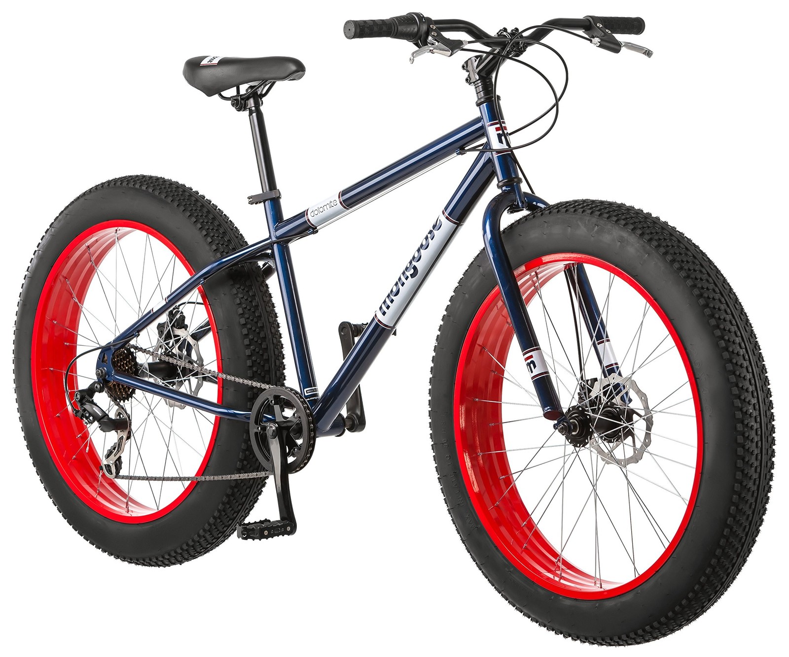 Mongoose Mongoose Dolomite Fat Tire Mens Mountain Bike Blue/