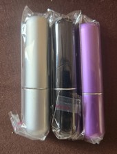 Lot de 3 mini parfums portables rechargeables neufs dans leur emballage