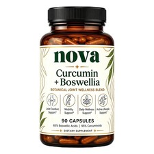 Nova Curcumin Boswellia-supplement voor ondersteuning van de mobiliteit, 90 stuks, actief