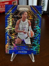 2025 Panini Prizm WNBA Aja Wilson Fearless /199 Blue Pulsar Prizm Short Print