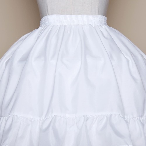 Damen Mädchen kurzer Petticoat 2 Creolen Rock Ballkleid Halbschlupf Unterrock - Bild 17 von 19