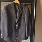MICHAEL KORS BLACK SPORT COAT SIZE 38s 100% Camel Hair Paisley Interior