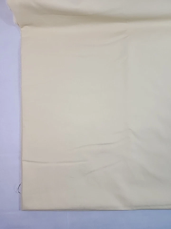 Solid Pale Yellow Cotton Fabric 71"w x 1.9yds Craft Sewing Quilting - Image 2 of 4