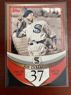 2007 Topps - The Streak Before the Streak - Joe DiMaggio #JDSF37