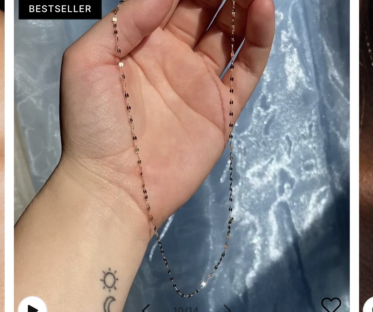 Solid Gold Sparkle Link Chain - Local Eclectic Je… - image 7