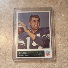 Philadelphia 1965 Earl Morrall #65 Detroit Lions NFL Football Trading Card
