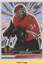 2023-24 Upper Deck Series 1 Outburst Silver Petr Mrazek #40 READ 1pu4