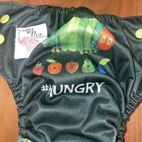 RARE Little Miss Ellie & Company Cloth Diaper Newborn VERY HUNGRY CATERPILLAR ✨ - Picture 3 of 7