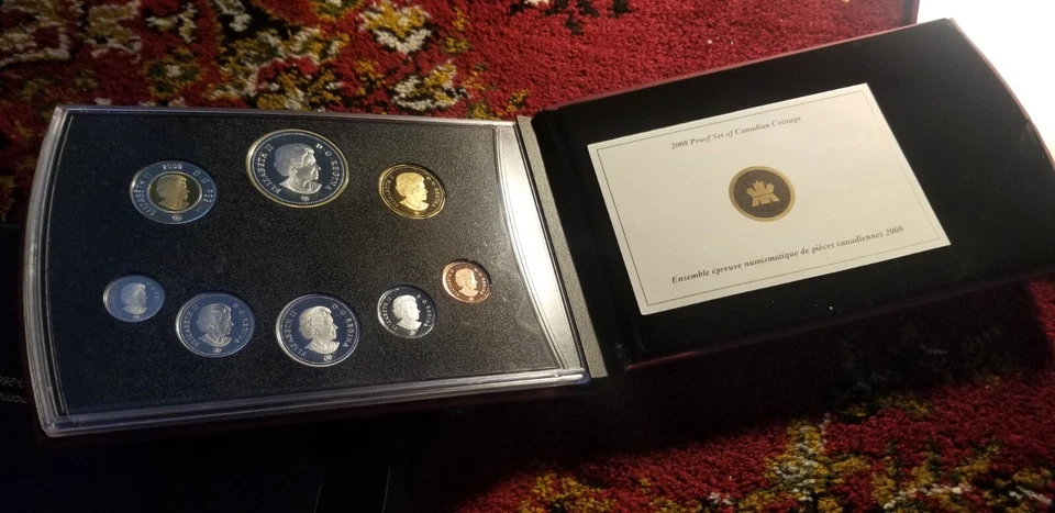 Canada 2008 Proof Set With Gold Plated Silver Dollar And Rare Non Magnetic Penny - Image 2 of 3