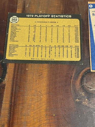 Lote Pete Rose Serie Mundial 1973 (Bueno), 77 Topps Mal Cortado Envío GRATIS Ver Fotos - Imagen 3 de 5