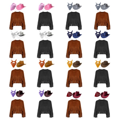 Kinder Jungen Mädchen Halloween Karneval Western Cowboy Cowgirl Rollenspiel Langarm