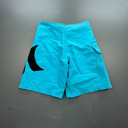 Hurley Board Shorts Kids Boys Size 10 Blue Black Swim Trunks Surf Beachwear Logo - Picture 11 of 14