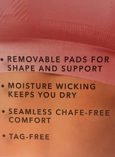 New Layer 8 2-Pk Seamless Comfortable Tag-Free Support Sportsbra  Activewear - Picture 9 of 16