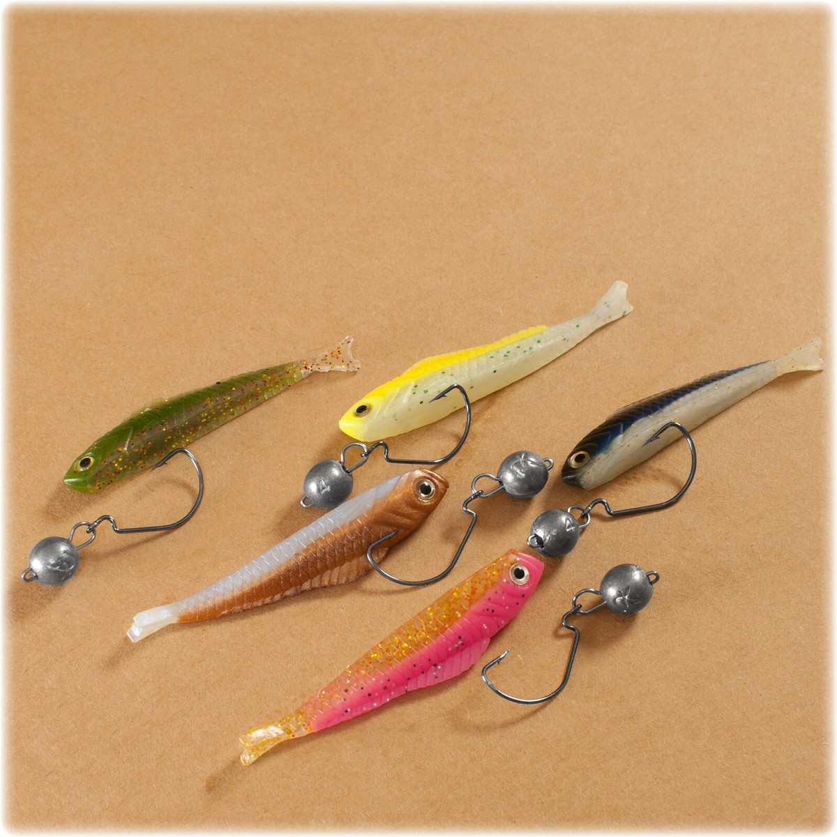 Cheburashka Kit Offset Hook Soft Lure Cheb Flexi Jig Head Sinker