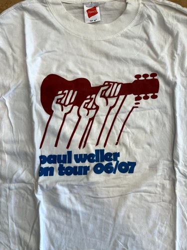 Paul Weller Shirt On Tour 06/07 concert tour t-shirt Vintage vintage concert t-shirt, vintage, single stitch, B+ condition